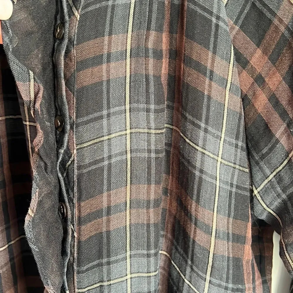 Finley plaid cotton long sleeve button down shirt - Picture 7 of 12